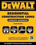 Cover: Dewalt 2018 Residential Construction Codes: Complete Handbook - Dewalt