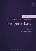 Cover: Modern Studies in Property Law - Volume 8 - Hart Publishing