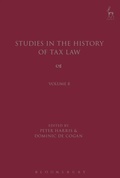 Cover: Studies in the History of Tax Law, Volume 8 - Hart Publishing