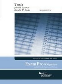 Enlarge image Cover: Exam Pro on Torts (Objective) - Foundation Press