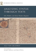 Cover: Analyzing Syntax through Texts - Edinburgh University Press