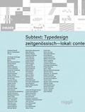 Cover: Subtext: Typedesign - niggli Verlag