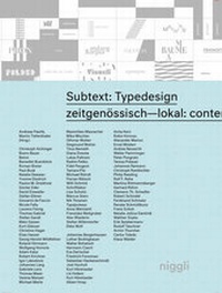 Enlarge image Cover: Subtext: Typedesign - niggli Verlag