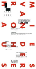 Cover: Heidi Specker: Saat Seed - form + zweck