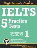Cover: IELTS 5 Practice Tests, General Set 1 - Simone Braverman