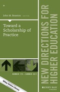 Cover: Toward a Scholarship of Practice - Jossey-Bass