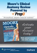 Cover: Moore's Clinical Anatomy Review Powered by PrepU - Lippincott Williams and Wilkins
