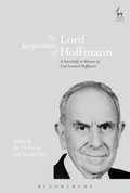 Cover: The Jurisprudence of Lord Hoffmann - Hart Publishing