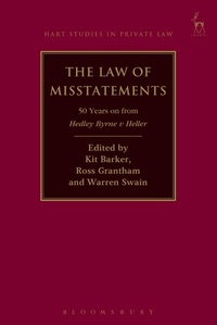 Enlarge image Cover: The Law of Misstatements - Hart Publishing