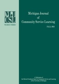 Cover: Michigan Journal of Community Service Learning - Michigan Publishing Services