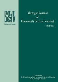 Abbildung von: Michigan Journal of Community Service Learning - Michigan Publishing Services