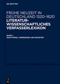 Cover: Nachtr&auml;ge, Corrigenda und Register - De Gruyter