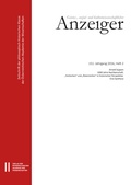 Cover: Geistes-, sozial- und kulturwissenschaftlicher Anzeiger ? Zeitschrift der philosophisch-historischen Klasse der &Ouml;sterreichischen Akademie der Wissenschaften, 151. Jahrgang (2016), Heft 2 - Verlag der &ouml;sterreichischen Akademie der Wissenschaften