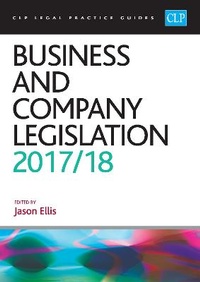 Abbildung von: Business and Company Legislation 2017/2018 - College of Law Publishing