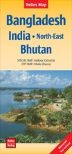 Cover: Nelles Map Landkarte Bangladesh; India: North-East; Bhutan - KOMPASS freytag und berndt