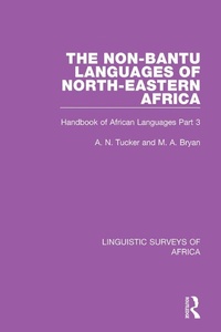 Abbildung von: The Non-Bantu Languages of North-Eastern Africa - Routledge