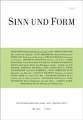 Cover: Sinn und Form 3/2017 - SINN und FORM