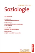 Cover: Soziologie Jg. 46 (2017) 3 - Campus
