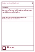 Abbildung von: Berichtspflichten bei Strukturmaßnahmen von Aktiengesellschaften - Nomos