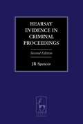 Cover: Hearsay Evidence in Criminal Proceedings - Hart Publishing