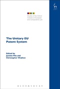 Cover: The Unitary EU Patent System - Hart Publishing
