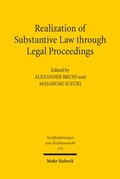Abbildung von: Realization of Substantive Law through Legal Proceedings - Mohr Siebeck