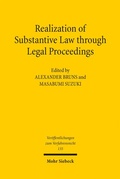 Cover: Realization of Substantive Law through Legal Proceedings - Mohr Siebeck