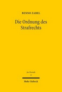 Abbildung von: Die Ordnung des Strafrechts - Mohr Siebeck