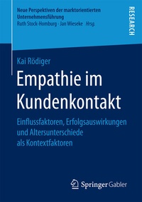 Abbildung von: Empathie im Kundenkontakt - Springer Gabler