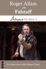 Cover: Roger Allam on Falstaff - Nick Hern Books
