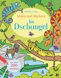 Cover: Malen und Stickern: Im Dschungel - Usborne