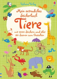 Enlarge image Cover: Mein extradickes Stickerbuch: Tiere - Usborne