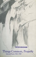Cover: Things Common, Properly - Anvil Press Poetry