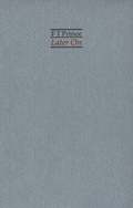 Cover: Later on - Anvil Press Poetry