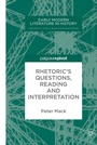 Cover: Rhetoric's Questions, Reading and Interpretation - Palgrave Macmillan