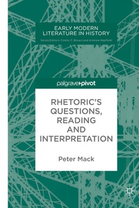 Enlarge image Cover: Rhetoric's Questions, Reading and Interpretation - Palgrave Macmillan