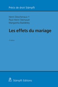 Cover: Les effets du mariage - St&auml;mpfli Verlag AG