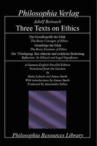 Enlarge image Cover: Adolf Reinach - Three Texts on Ethics - Philosophia Verlag