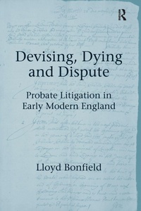 Abbildung von: Devising, Dying and Dispute - Routledge