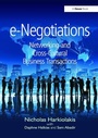 Cover: e-Negotiations - Routledge