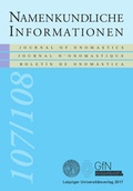 Cover: Namen und &Uuml;bersetzung - Leipziger Uni-Vlg