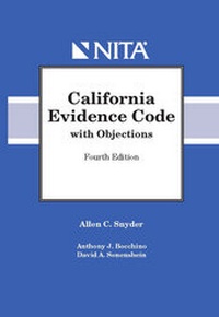 Enlarge image Cover: California Evidence Code with Objections - Wolters Kluwer Law & Business