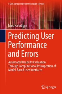 Enlarge image Cover: Predicting User Performance and Errors - Springer