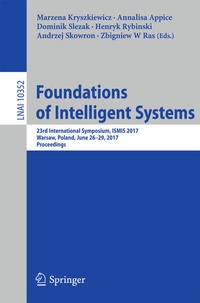 Enlarge image Cover: Foundations of Intelligent Systems - Springer