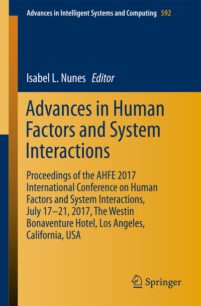 Abbildung von: Advances in Human Factors and Systems Interaction - Springer
