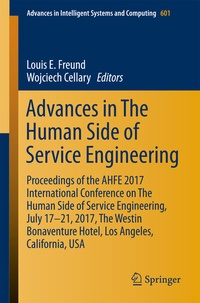 Enlarge image Cover: Advances in The Human Side of Service Engineering - Springer
