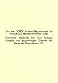 Cover: Der von GOTT in dem Waysenhause zu Glaucha an Halle zubereitete Tisch - Franckesche Stiftungen