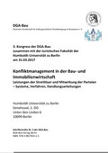 Cover: Schriftenreihe der DGA-Bau Nr. 3 - DGA-Bau e.V.