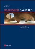 Cover: Mauerwerk-Kalender / Mauerwerk-Kalender 2017 - Ernst & Sohn