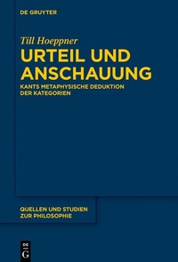 Abbildung von: Urteil und Anschauung - De Gruyter